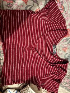 Striped Cropped Top