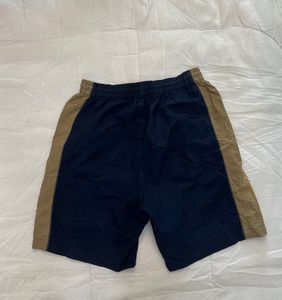 Adidas Navy Blue &amp; Tan Shorts