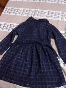 Girl's Navy Blue Coat