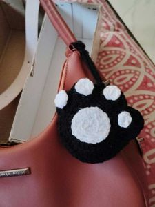 72.Crochet Paw pouch/bag charm