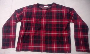 Cozy Plaid Long Sleeve Top