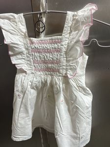 Cute Smocked White Baby Top