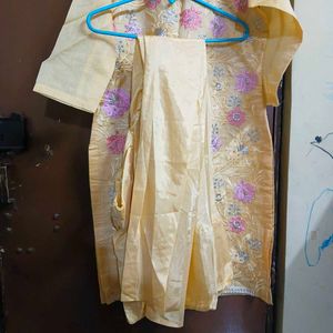 Yellow Embroidered Kurta Set