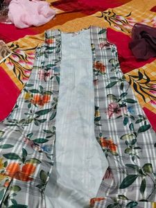 Elegant Green girls shrug dhoti top Set