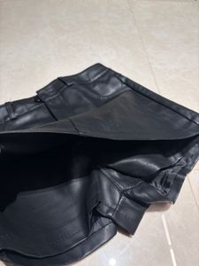 Black Faux Leather Mini Skirt