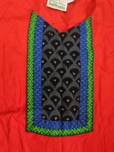 Red Tunic Top - Bohemian Style