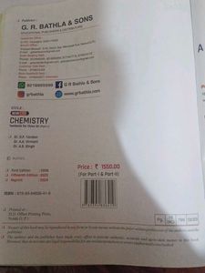 Chemistry Textbook for Class XII Part-1