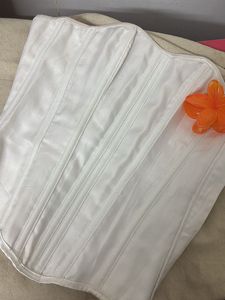 White Corset Style Blouse