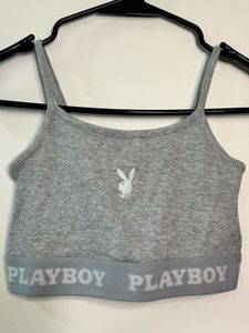 Playboy Grey Sports Bra