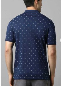 LP Jeans Navy Blue Graphic Polo Shirt