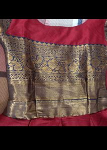 Premium Maroon Banarasi Style Ethnic Wear Gown