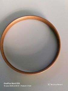 Brass Kada for Mens Wrist - Used