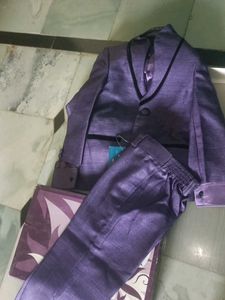 Purple Ethnic Suit Set