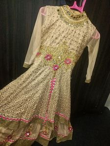 Party Wear Golden 3 piece suit