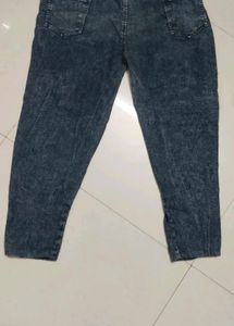 Cute Denim Jeans with Mickey Mouse Patch