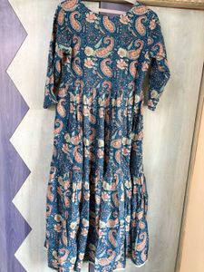 Boho Paisley Print Tiered Kurta