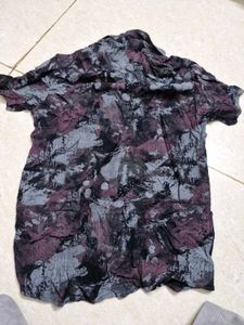 Men's Printed Short Sleeve Shirt- brand new