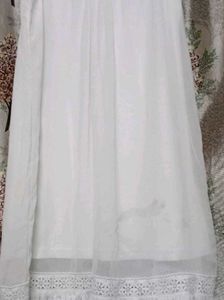 White Lace Detail Summer Dress