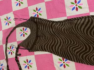 H&amp;M Brown Swirl Print Halter Neck Dress