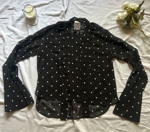Polka Dot Top &amp; Blue Jeans Combo