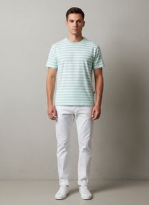 Striped Mint Green Tee