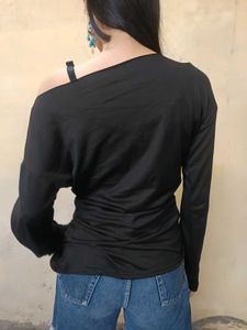 Chic Black Off-Shoulder Top