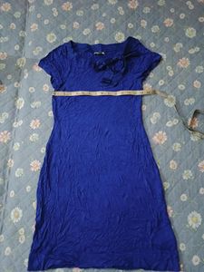 Vibrant Blue Short Sleeve Dress