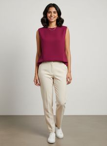 Magenta Sleeveless Top