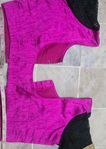 Vibrant Magenta Silk Blouse