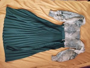 Elegant Pleated Midi Dress