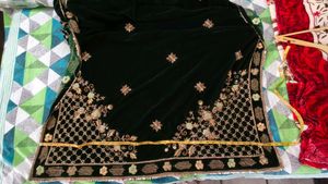 Green Embroidered Ethnic Skirt
