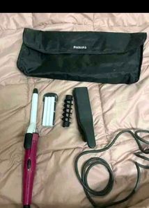 Philips Hair Curler-Straightener Set
