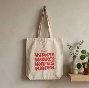 MAKE WAVES Canvas Tote Bag