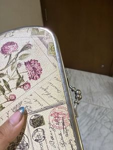 Vintage Floral Postcard wallet