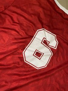 Score Red &amp; White Soccer Jersey