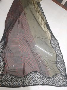 Black Party Wear Saree
