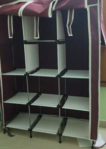 New Burgundy Fabric Wardrobe
