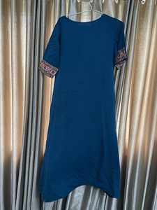 3 Elegant Teal Kurta with Ethnic Border