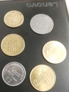 Indian Coin Collection – ₹2 Noida Mint, ₹5 AKAM