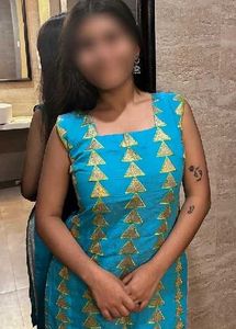 Blue Kurta Set with Gold Print