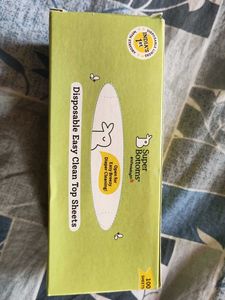 Super Bottoms Disposable Easy Clean Top Sheets