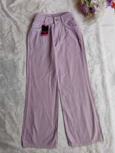 ❤️Waist 30 to 32Lavender Wide Leg Jeans