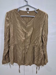 Vintage Olive Blouse