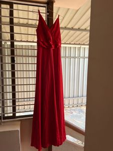Elegant Red Maxi Dress
