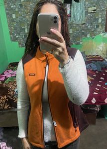 Stylish Orange Sleeveless Vest