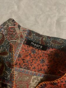 Boho Patchwork Print Top