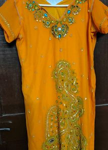 Elegant Yellow Dress Set
