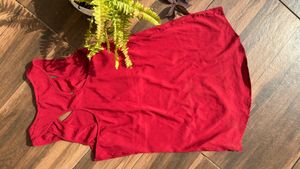 Dark pink Top For Party Wear