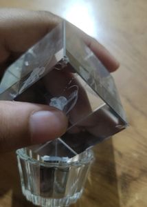 you will get two Cube of 3d Crystal with stand