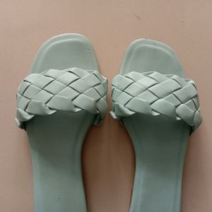Braided Slide Sandals - Size 7